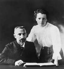 Piotr Curie and Maria Skłodowska-Curie